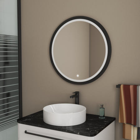 Зеркало Bau Loft D80, круглое, LED подсветка, сенсорный выключатель