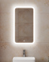 Зеркало Bau Stil 40х70, сенсорная LED подсветка, пластиковый защитный корпус