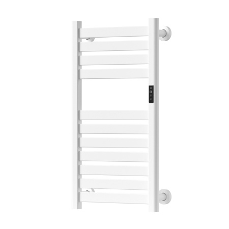 Полотенцесушитель дизайнерский электрический BAU Elite Elegant White 80х45, подключение справа, белый матовый
