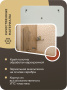 Зеркало Bau Stil 100х70, LED подсветка, сенсор, пластиковый защитный корпус