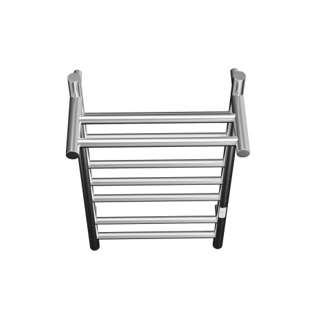 Полотенцесушитель электрический с полкой BAU Stil Shelf 40х80, 7 планок, универсальный, нерж. сталь полированная