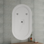 Зеркало Bau Kaps 55, овальное, LED подсветка, сенсор, пластиковый защитный корпус