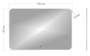 Зеркало Bau Hotel Limited Edition 1200х800, сенсор на взмах, c LED подсветкой, защитный корпус с высокой светопроницаемостью, теплый свет