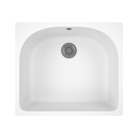 Мойка для кухни BAU Mif White snow 59х51, выпуск с сифоном в комплекте, белый снег