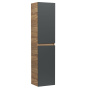 Пенал подвесной Bau Dream Blackwood 35*150, 2 дверцы, универсальный графит