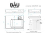 Раковина над стиральной машиной BAU Hotel Pro 80х55, литьевой мрамор в комплекте с кронштейнами и сифоном, белый глянец