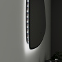 Зеркало Bau Triangle Loft 90х70, с LED фоновой подсветкой, бесконтактным сенсором, черной окантовкой