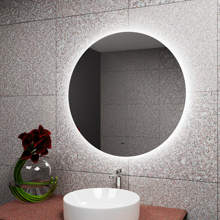 Зеркало Bau Spectrum D80, круглое, LED, сенсор на взмах, ореольная подсветка