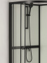 Душевая кабина BAU Nimb Black Rand 90x90х215, прозрачное закаленное стекло, черный профиль