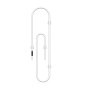Полотенцесушитель дизайнерский электрический BAU Wall Clip White 120х30, белый матовый