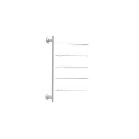 Полотенцесушитель дизайнерский электрический BAU Nimb White 62,5х40, подключение нижнее, белый матовый