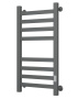 Полотенцесушитель электрический профильный Маргроид BAU Gun Grey В81/10 40х80 темно-серый металлик с таймером с таймером справа