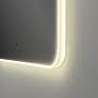 Зеркало Bau Hotel Limited Edition 800х800, сенсор на взмах, c LED подсветкой, защитный корпус с высокой светопроницаемостью, теплый свет
