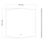 Зеркало Bau Plaza Limited Edition 750х745, сенсор на взмах, c LED подсветкой, защитный корпус с высокой светопроницаемостью, теплый свет