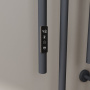 Полотенцесушитель дизайнерский электрический BAU Wall Clip Gun Grey 150х30, темно-серый металлик