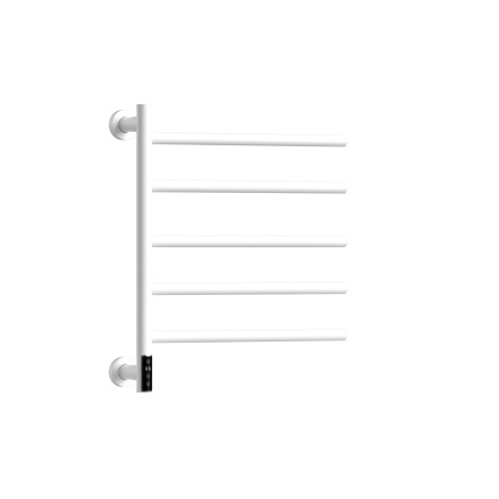 Полотенцесушитель дизайнерский электрический BAU Nimb Elegant White 60х50, подключение нижнее, белый матовый