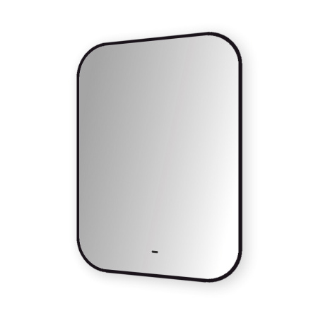 Зеркало Bau Black Rand 60х80, с LED фоновой подсветкой, бесконтактным сенсором, черной окантовкой