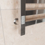 Полотенцесушитель электрический профильный Маргроид BAU В81/10 50х60, 2 вставки 3х3 размер 30*10 с таймером слева