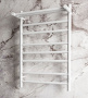 Полотенцесушитель электрический с полкой BAU Stil Shelf 50х80, 7 планок, универсальный, белый полуматовый