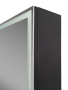 Зеркальный шкаф Bau Elite 60х80 Black Edition Soft touch, LED, сенсор, черный оборачиваемый