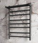 Полотенцесушитель электрический с полкой BAU Stil Shelf 50х80, 7 планок, универсальный, черный матовый RAL 9005