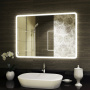 Зеркало Bau Stil 100х70, LED подсветка, сенсор, пластиковый защитный корпус