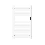 Полотенцесушитель дизайнерский электрический BAU Elite Elegant White 80х45, подключение справа, белый матовый