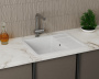 Мойка для кухни оборачиваемая с крылом BAU Stil White snow 61х50, выпуск с сифоном в комплекте, белый снег