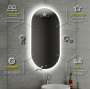Зеркало Bau Kaps 55, овальное, LED подсветка, сенсор, пластиковый защитный корпус