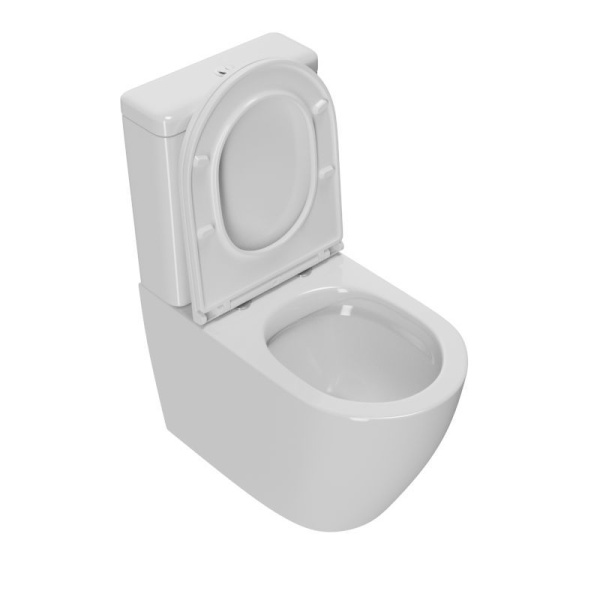 Унитаз компакт напольный безободковый Bau Dream PRO, сиденье микролифт