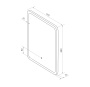Зеркало Bau Stil 60х80, LeD подсветка, сенсор, антипар, пластиковый защитный корпус