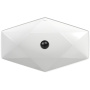 Раковина накладная со смесителем и выпуском (на столешницу BAU Crystal 64х40, белая + смеситель Hotel Black, черный, выпуск клик-клак черный)