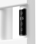 Полотенцесушитель дизайнерский электрический BAU Wind Hook White 80х50, подключение нижнее, белый матовый