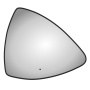 Зеркало Bau Triangle Loft 90х70, с LED фоновой подсветкой, бесконтактным сенсором, черной окантовкой