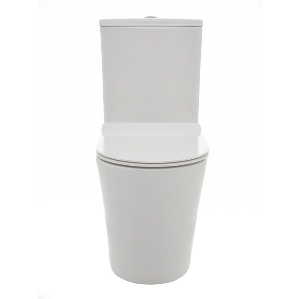 Унитаз напольный безободковый Bau Nimb PRO, 670X380X840, двойной смыв, сиденье микролифт