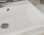 Мойка для кухни BAU Stil White snow 76х51, выпуск с сифоном в комплекте, белый снег