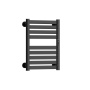 Полотенцесушитель дизайнерский электрический BAU Elite Elegant Black 60х45, подключение справа, черный матовый