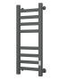 Полотенцесушитель электрический профильный Маргроид BAU Gun Grey В81/10 30х80 темно-серый металлик с таймером, универсальное подключение