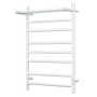 Полотенцесушитель электрический с полкой BAU Stil Shelf 50х80, 7 планок, универсальный, белый полуматовый