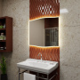 Зеркало Bau Plaza Limited Edition 850х745, сенсор на взмах, c LED подсветкой, теплый свет