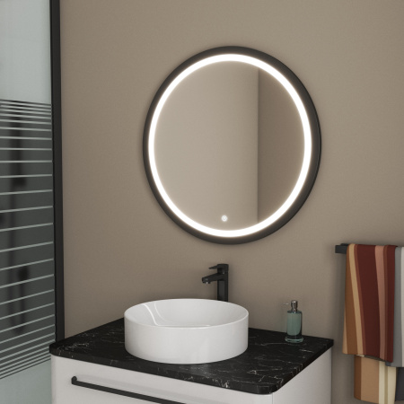 Зеркало Bau Loft D80, круглое, LED подсветка, сенсорный выключатель