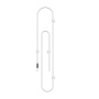 Полотенцесушитель дизайнерский электрический BAU Wall Clip White 150х30, белый матовый