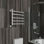 Полотенцесушитель дизайнерский электрический BAU Nimb Elegant White 60х50, подключение нижнее, белый матовый