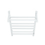 Полотенцесушитель электрический с полкой BAU Stil Shelf 50х80, 7 планок, универсальный, белый полуматовый