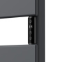 Полотенцесушитель дизайнерский электрический BAU Spectrum Gun Grey 70х40, подключение справа, темно-серый металлик