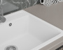 Мойка для кухни BAU Stil White snow 56х50, выпуск с сифоном в комплекте, белый снег
