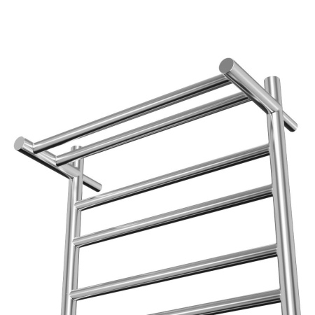 Полотенцесушитель электрический с полкой BAU Stil Shelf 40х80, 7 планок, универсальный, нерж. сталь полированная